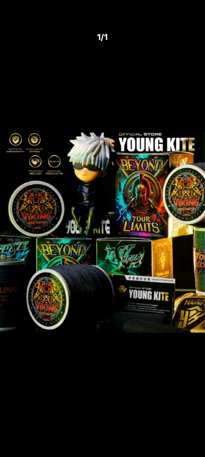 Gelasan VIKING Matot bahan gold By Young Kite Spesial Daily & Tournament Kuat dan Super Tajam